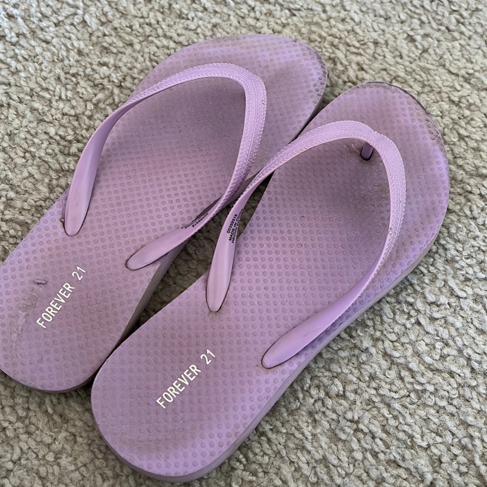 Lilac Flip Flops